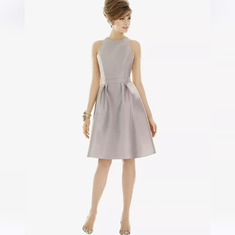 Alfred Sung D696 Cocktail Dress W/ Pockets size 14 fits like 12